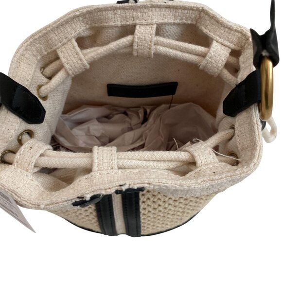 Zara Tweed Woven Bucket Bag - Picture 5 of 8